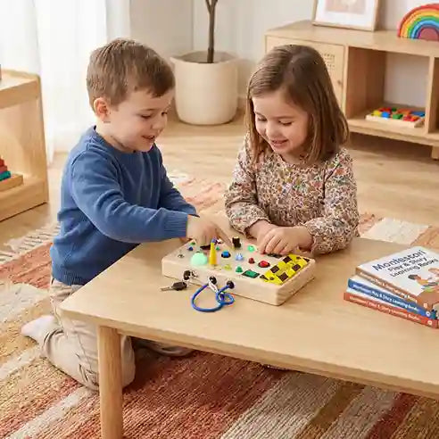 Montessori Wooden Switch Board