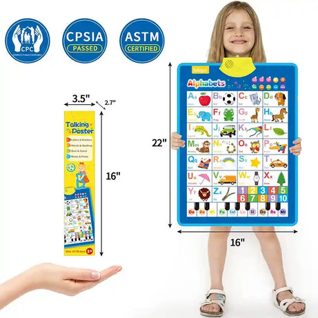 Alphabet & Number Talking Wall Chart