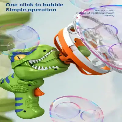 🦖Dinosaur Bubble Machine with Bubble Solution - Rechargeable - (Usb Charger with 3 x batteries)