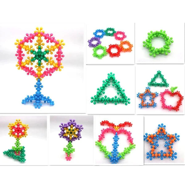 3D Multicolour Modern Building Blocks