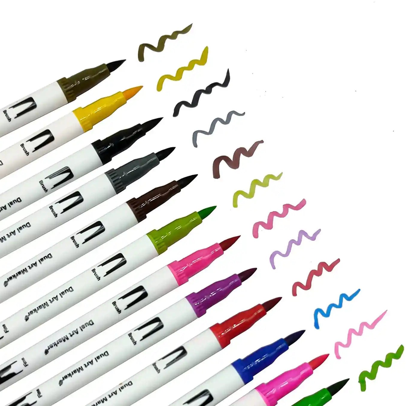 Dual Tip Brush Pens
