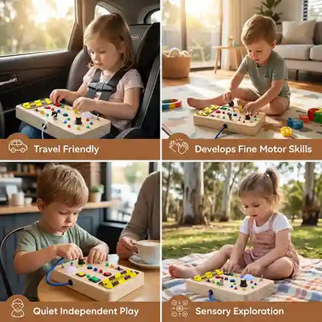 Montessori Wooden Switch Board