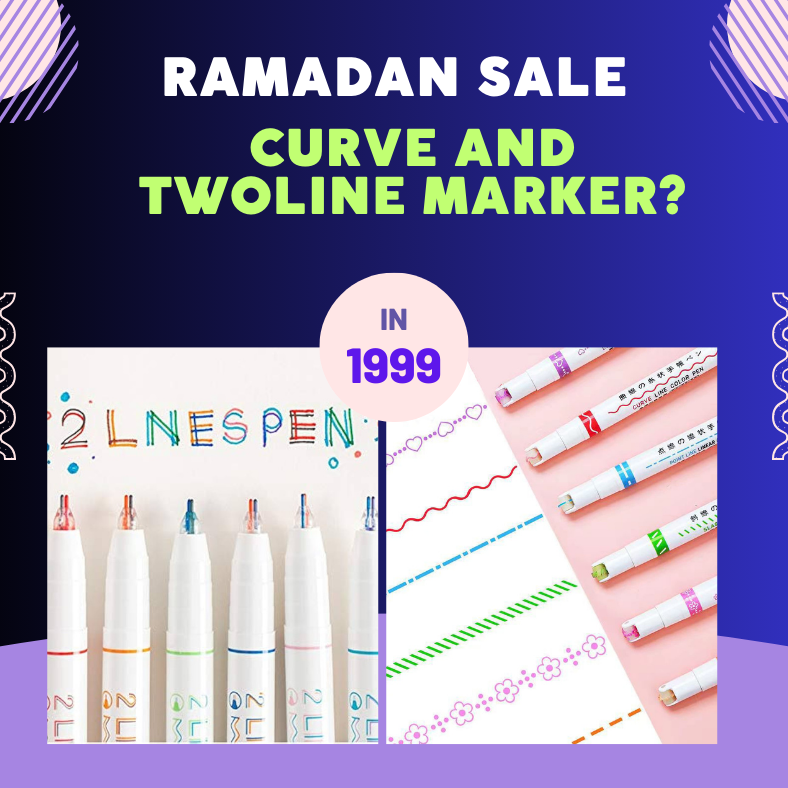 Two Lines And Curve Marker Pens ( Free Shipping)