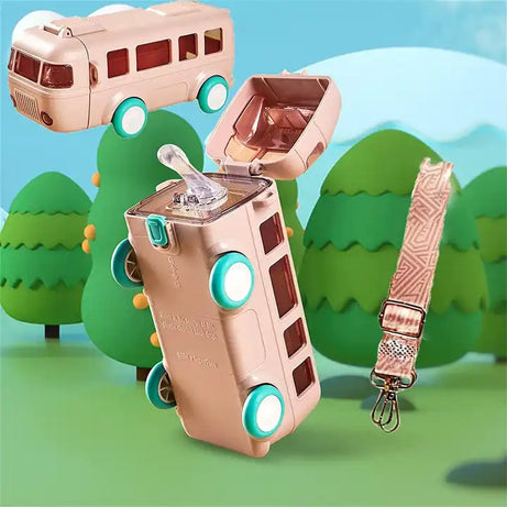 Bus Shape water Bottle with Strap