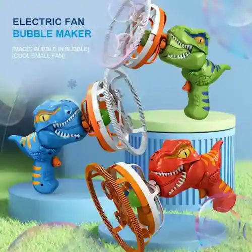 🦖Dinosaur Bubble Machine with Bubble Solution - Rechargeable - (Usb Charger with 3 x batteries)