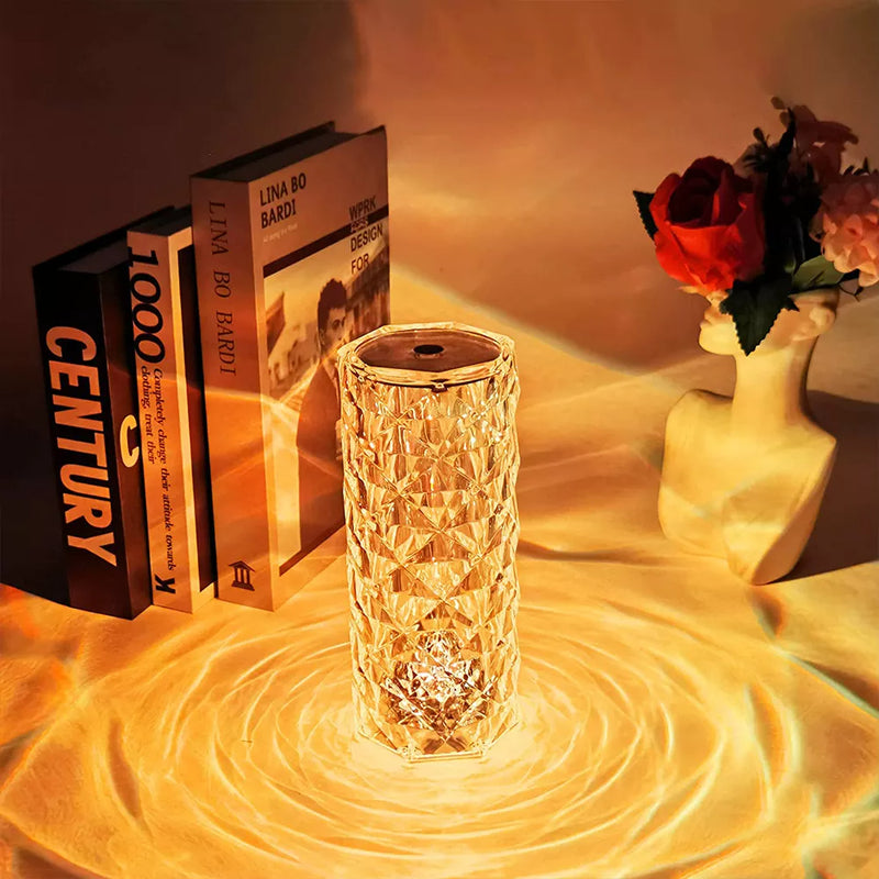 Crystal Rose Lamp