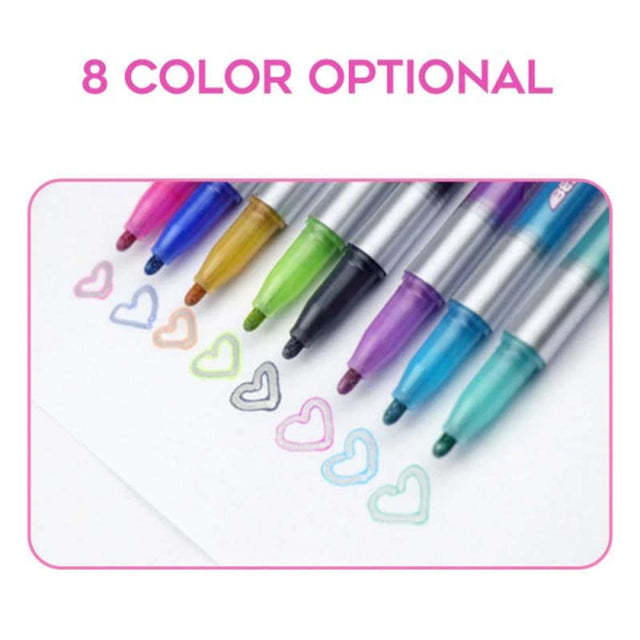 Color Double Highlighter Outline Pen Marker
