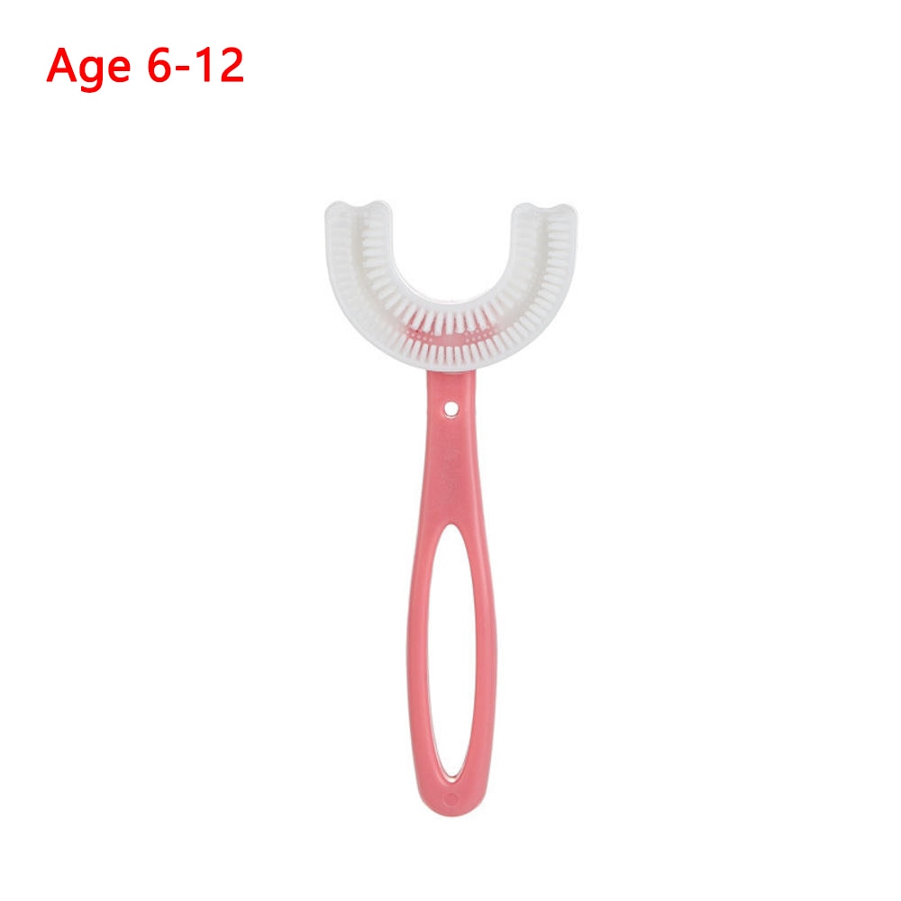 Silicone Baby Toothbrush U Shaped 360 Degree