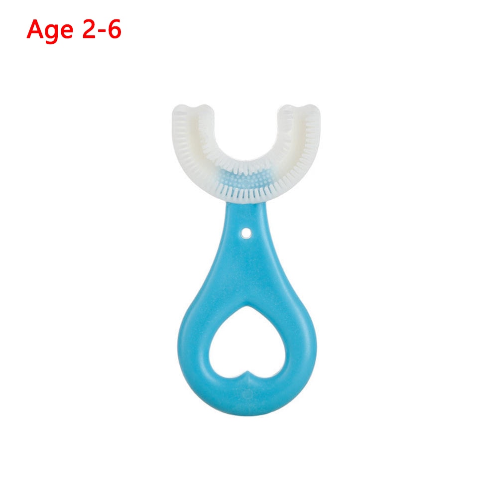 Silicone Baby Toothbrush U Shaped 360 Degree