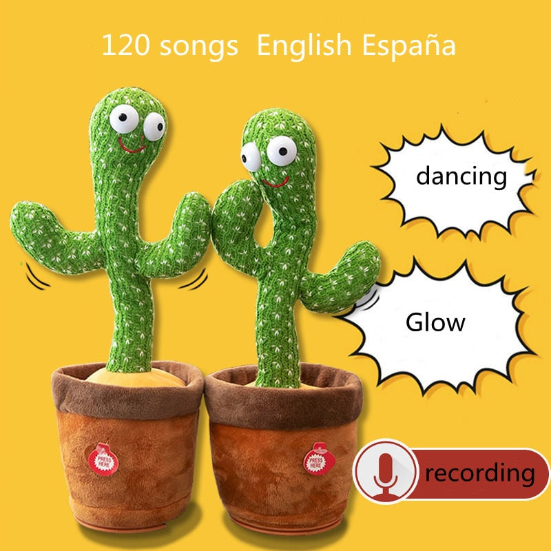Cute Dancing Cactus Toy With Talking