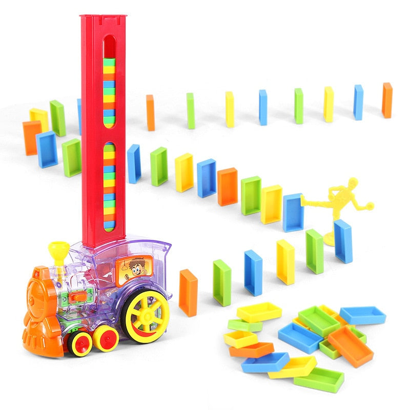 Domino Train Toy Set with 83 Pieces