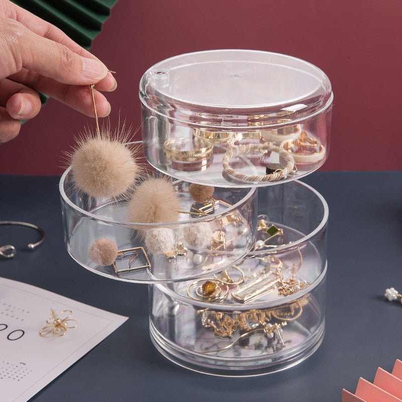 Rotatable Jewelry Storage Box